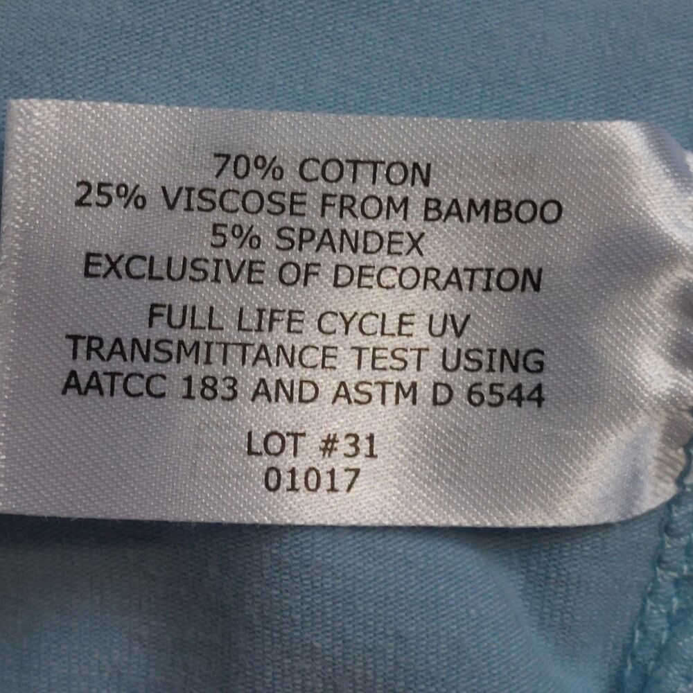 Coolibar Men's XXL Morada Everyday T-Shirt Sky Blue UPF 50+ Outdoor Long Sleeves - Picture 6 of 9